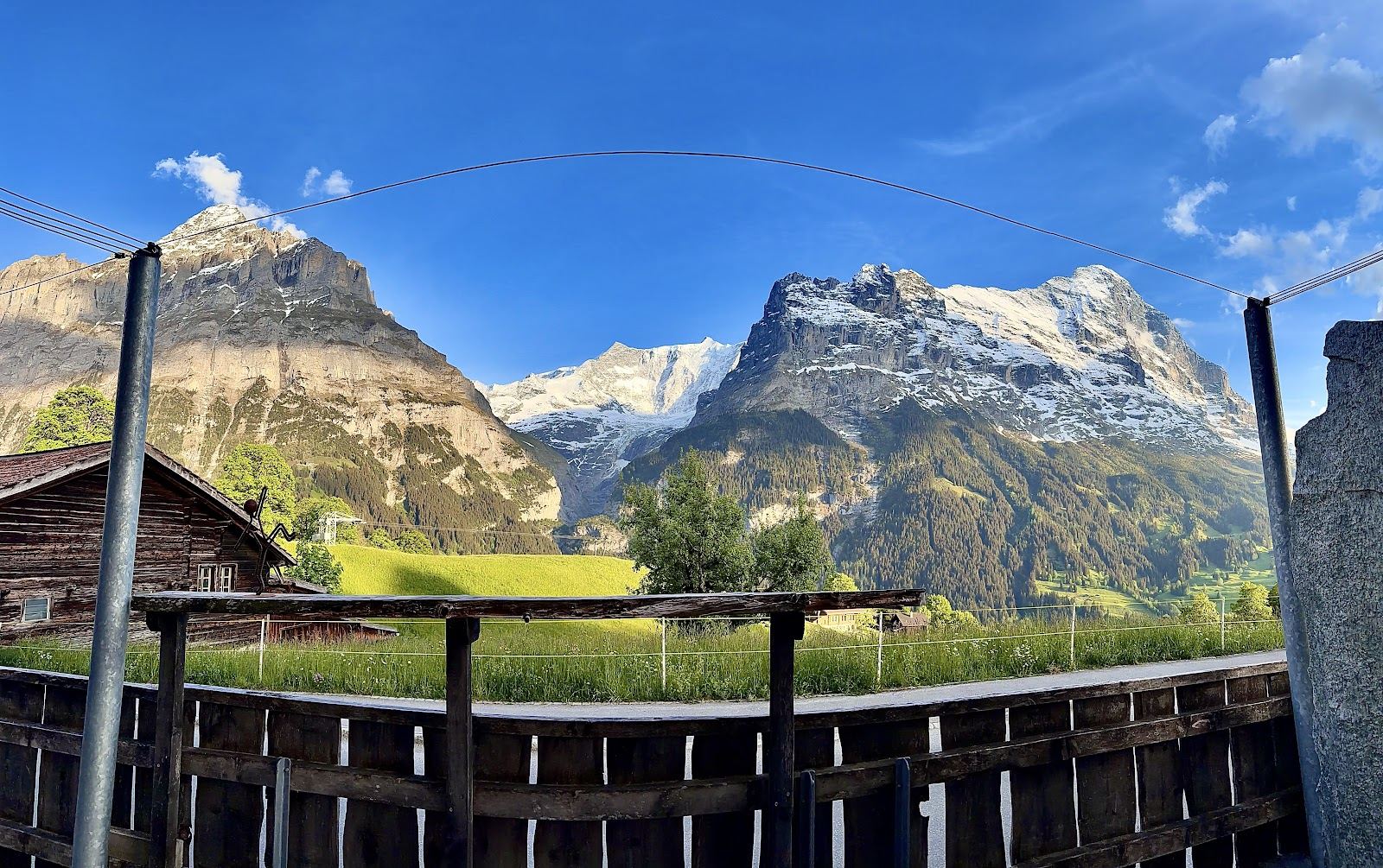 Eiger panorama above Grindelwald